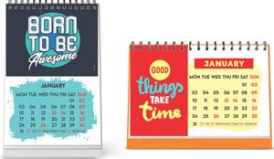 ESCAPER Good Things & Born To Be Awesome Calendar 2022 Desk ...
