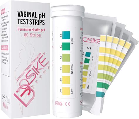 Amazon.com: BOSIKE 60 Vaginal pH Balance Test Strips for Women - Feminine pH Test Strip Kit for ...