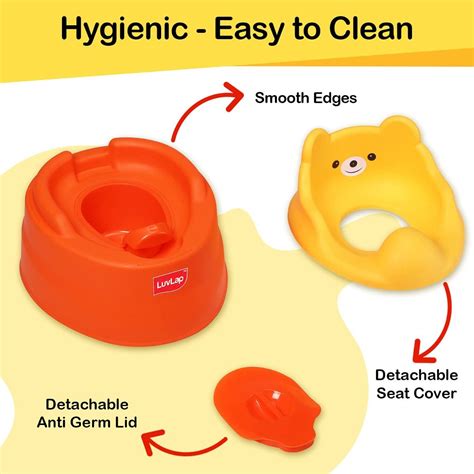 LuvLap Baby Potty Training Seat Orange/Yellow - Cureka