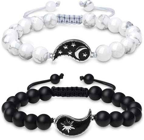 COAI Yin Yang Couples Bracelets with Sun and Moon India | Ubuy