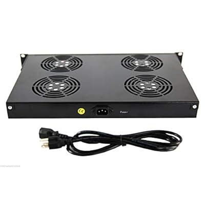 RAISINGELECTRONICS RAISING ELECTRONICS 1U Rack Mount Fan Unit with 4 ...