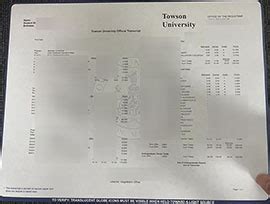 Image result for Image Towson State University Transcript