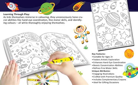 Buy My Ultimate Space Colouring Fun Book with Free Crayons | Kids ...