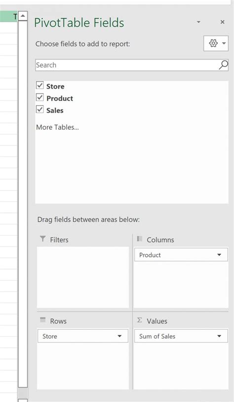 Pivot Table Using Multiple Sheets 的图像结果