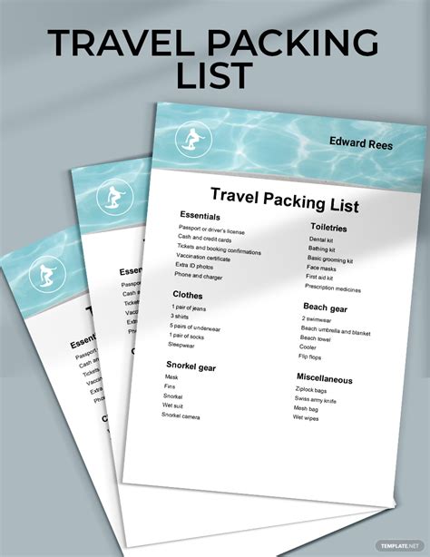 Packing List Sample 的图像结果