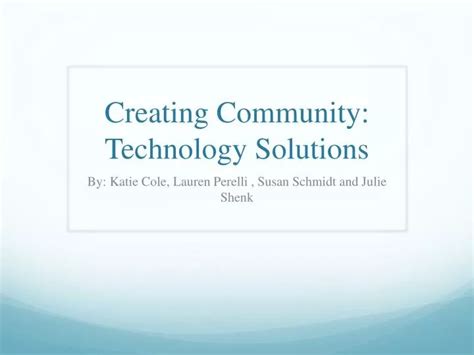 Community Technology 的图像结果