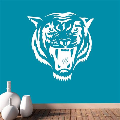 Buy Hoopoe Decor Roaring Tiger Wall Stickers and Decals (Vinyl, 56 cm X ...