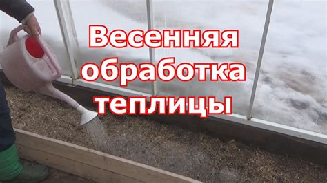 Весенняя обработка теплицы без замены почвы. Фитоспорин для обработки ...