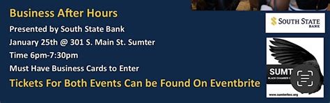 Quarterly Networking After Hours, 301 S Main St, Sumter, 25 January ...