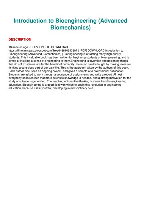 Image result for Introduction to Bioengineering