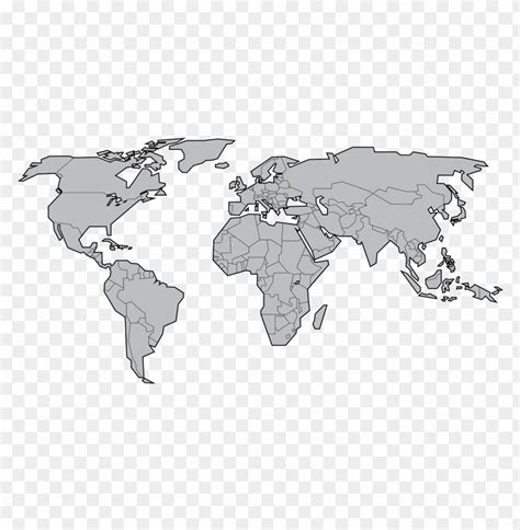 Map of Whole World without Color 的图像结果