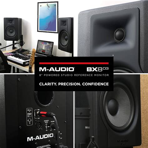 M-Audio BX8-D3 8-Inch Powered Studio Reference Monitor – GOLCHHA COMPUTERS