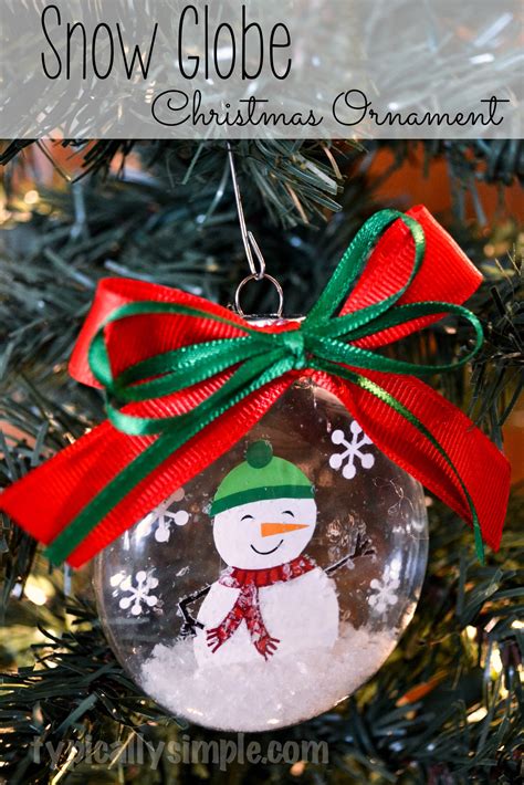 Acrylic Snow Globe Christmas Ornaments at Jesse Banks blog