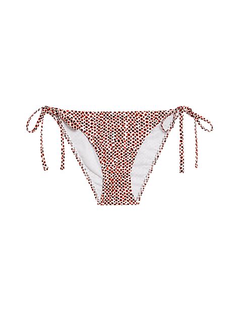 Buy Printed Tie Side Bikini Bottoms at Marks & Spencer