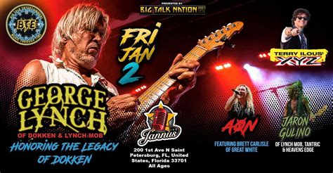 GEORGE LYNCH of DOKKEN, Terry Ilous of XYZ, Brett Carlisle of GREAT ...