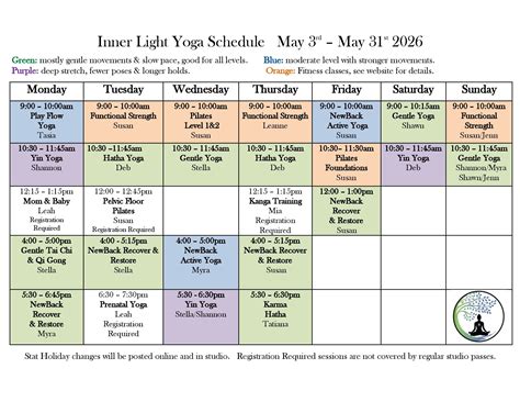 Schedule & Classes