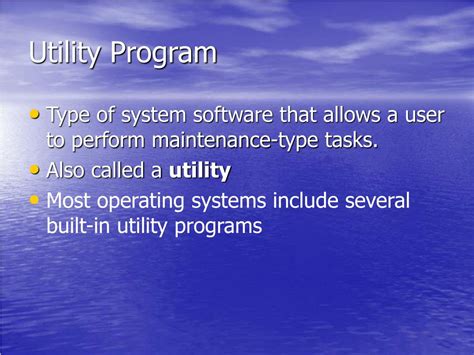 Utiliy Programs Explained 的图像结果