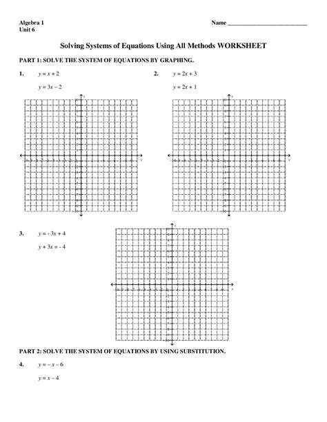 Free algebra 1 systems of equations worksheet, Download Free algebra 1 ...