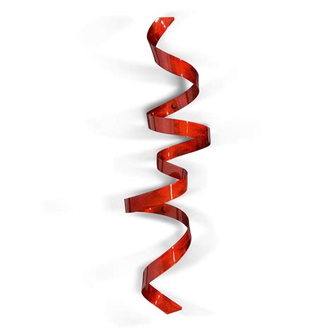 Buy Contemporary Red Metal Wall Sculpture - Modern Handcrafted Abstract ...