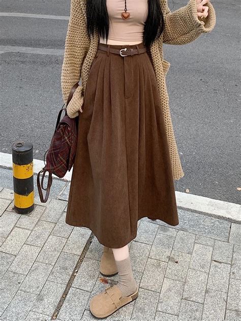 Corduroy A-Line Skirt | Savana | Bestsellers