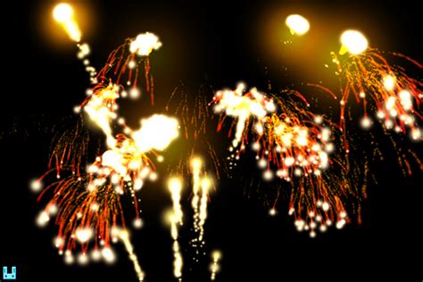 Unity Firework Particle 2D 的图像结果