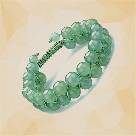 Green Aventurine Double Layered Healing Crystal Bracelet | For Abundan ...