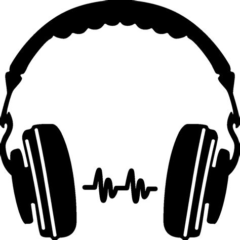 Headphone Silhouette Clip Art PNG