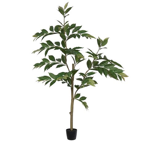 Vickerman 60-Inches Green Indoor Floor Mixed greenery Artificial tree ...