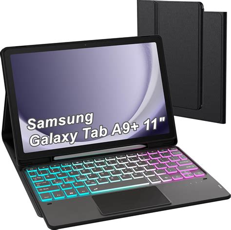 Amazon.com: DOMEUN for Samsung Galaxy Tab A9+ Plus 11" Keyboard Case ...