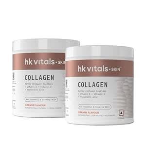 HealthKart Hk Vitals Marine Collagen Supplement Powder (Orange, 200 ...