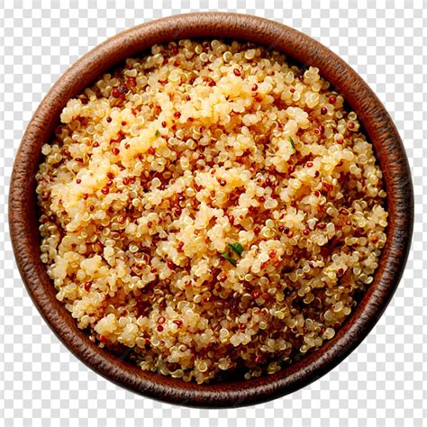 Quinoa cuit dans un bol en bois grain alimentaire sain | PSD généré à ...