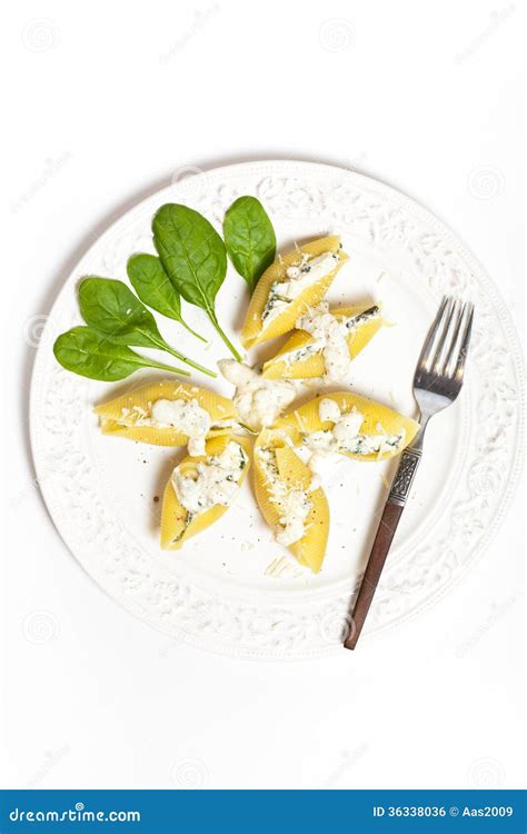 Jumbo Shells pasta stock photo. Image of pasta, cheese - 36338036