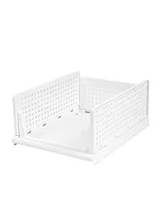 U-Max Multipurpose Plastic Foldable & Stackable Closet Organizers Rack ...
