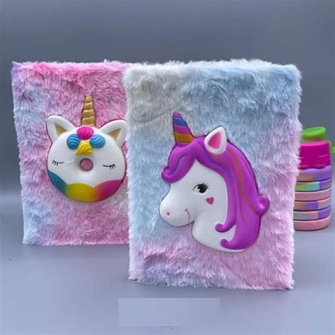 DEAL CEREAL Unicorn Squishy Diary Furry Diary Mix Design With Squishy ...