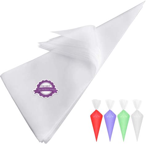 Extra Thick 100 Pack 18 Inch Disposable Piping Bag Pastry Icing Bag ...