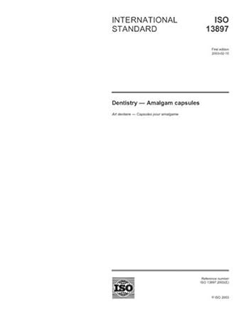 ISO 13897:2003, Dentistry - Amalgam capsules : Amazon.in: Books