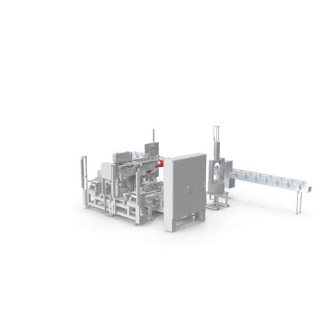 Automated industrial packaging machine system with conveyor belt ...