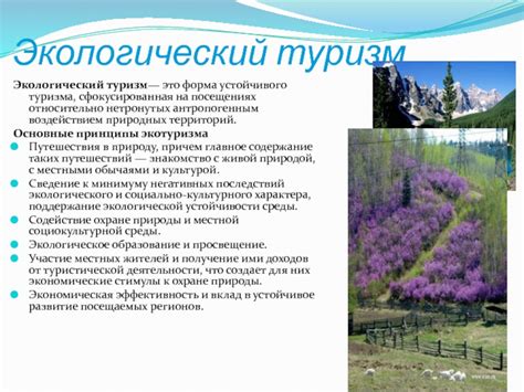 Туризм презентация, доклад