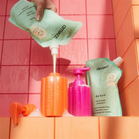 forever friend refillable shampoo bottle | amika