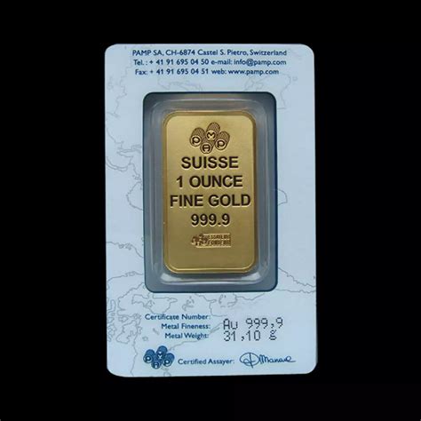 PAMP Suisse 1 oz Gold Bar | Swiss Gold Bar | ABC Coin & Bullion ...