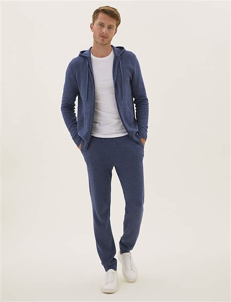 Buy Pure Cotton Knitted Joggers at Marks & Spencer