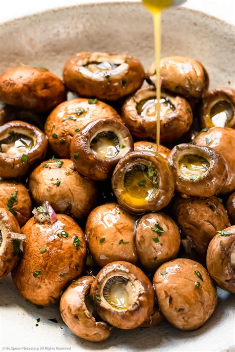 Easy Marinated Mushrooms Recipe - No Spoon Necessary