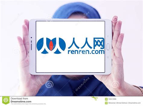 Renren Network logo editorial photo. Image of renren - 100412906