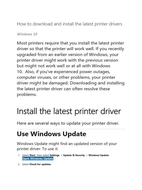 Update Printer Driver 的图像结果