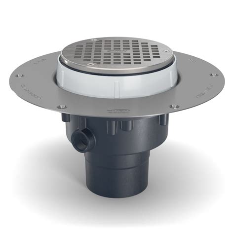 Zurn 5-in Nickel Bronze/PVC Round Line Floor drain in the Shower Drains ...