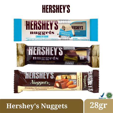 Jual Hershey's Nuggets Chocolate Almond Cookies Cream Milk Chocolate ...
