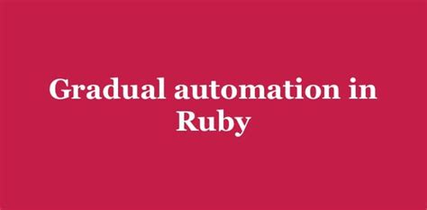 Image result for Ruby Automation Scripts