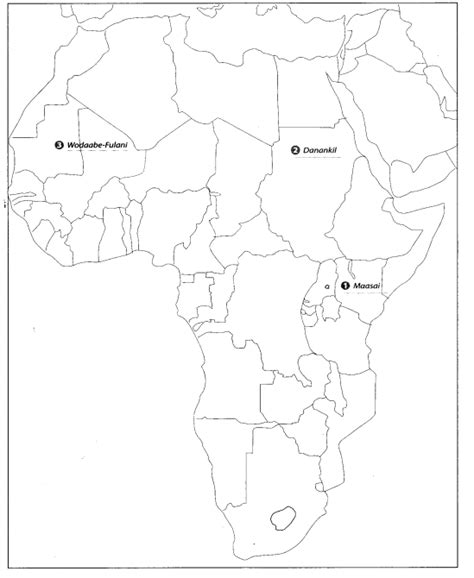 Map Based Questions: Pastoralists in the Modern - Social Studies (SST ...
