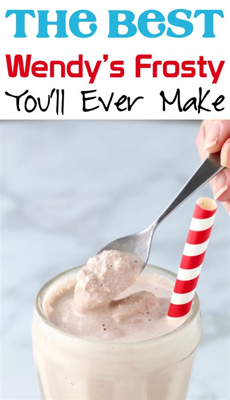 Wendy's Frosty Recipe | Frosty recipe, Wendys frosty recipe, Frozen ...
