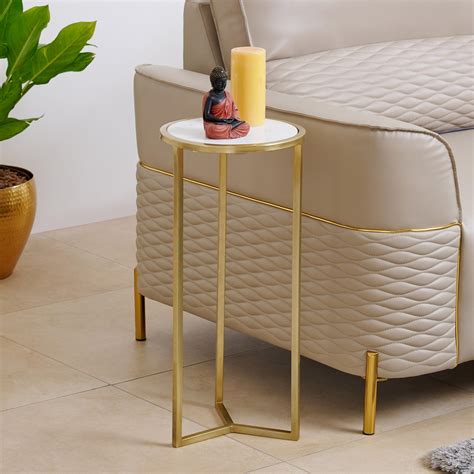 Buy Alexa Marble Top Cocktail Table - Gold from Home Centre at just INR ...